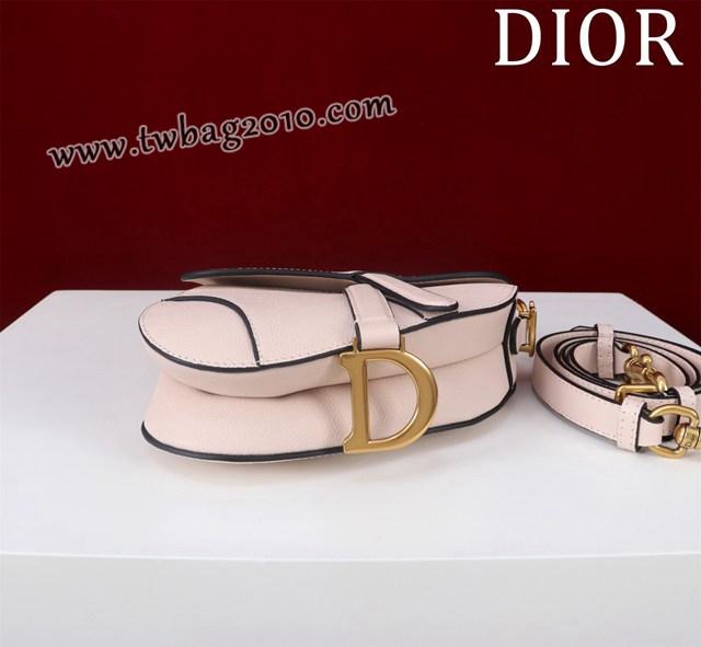 Dior专柜新款迪奥高仿原单长肩带大小号牛皮马鞍包手拎斜挎包 djfk1797